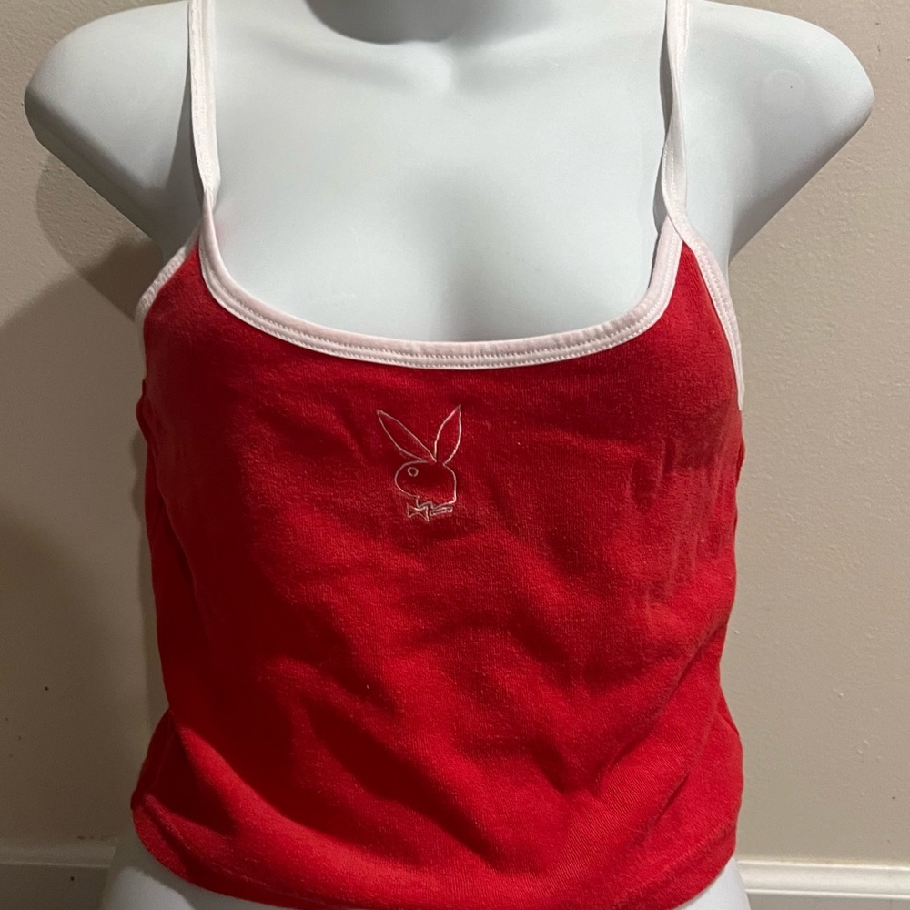Playboy tank top RED
